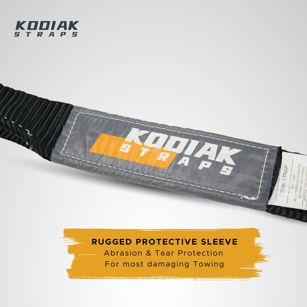 Heavy‑Duty Tow Strap – 3" x 20', 30,000 lb Break Strength, Polyester