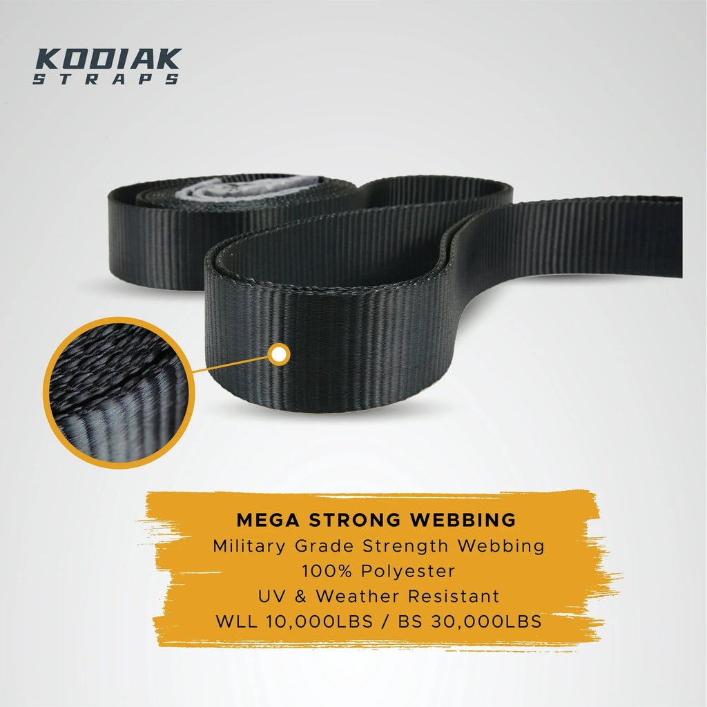 Heavy‑Duty Tow Strap – 3" x 20', 30,000 lb Break Strength, Polyester