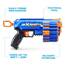 XSHOT Insanity Manic Plastic Dart Blaster, Air Pocket Technology, Outdoor blaster by ZURU, Ages 8+