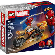 LEGO Marvel Spider-Man vs. Ghost Rider Motorcycle Building Toy for Boys & Girls, Ages 6+ - Super Hero & Villain Playset W/2 Marvel Minifigures - Gift Idea for Kids & Fans - 76335
