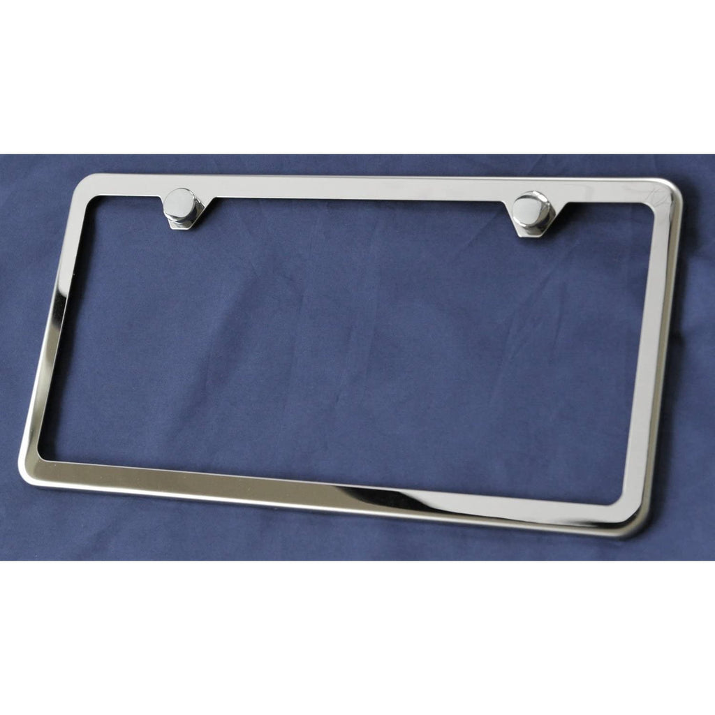 Stainless Steel License Plate Frame – Slimline, Rust‑Proof (2‑Pack)