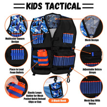 Kids Vest Kit for Nerf Series with 30 Refill Darts,Dart Pouch, Mask, Reload Clips, Wrist Band and Protective Glasses, Toys for 5 6 7 8 9 10+ Year Boys