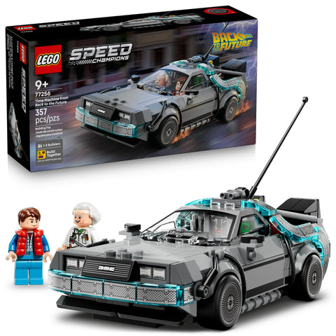 LEGO Speed Champions Time Machine from Back to the Future Building Toy for Kids - Pretend Play & Display Car Toy W/2 Build Modes for Boys & Girls, Ages 9+ - Gift Ideas for Birthdays & Fans -