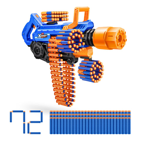 XSHOT Insanity Smoking Barrel Blaster (72 Darts) Motorized Outdoor Blaster by ZURU for Ages 8+