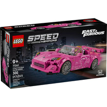 LEGO Speed Champions 2 Fast 2 Furious Honda S2000 Car Toy for Kids, Boys, and Girls, Ages 9+ - Gift for Birthdays for Race Car and Movie Fans - Includes Suki Minifigure -