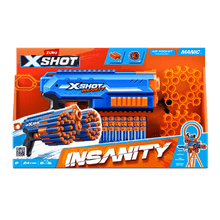 XSHOT Insanity Manic Plastic Dart Blaster, Air Pocket Technology, Outdoor blaster by ZURU, Ages 8+