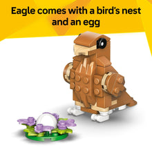 LEGO Creator 3 in 1 Cute Hamster with a Flower - Building Toy for Girls & Boys, Ages 7+ - Birthday Gift for Kids & Animal Lovers - Build a Hamster, Hedgehog or Eagle
